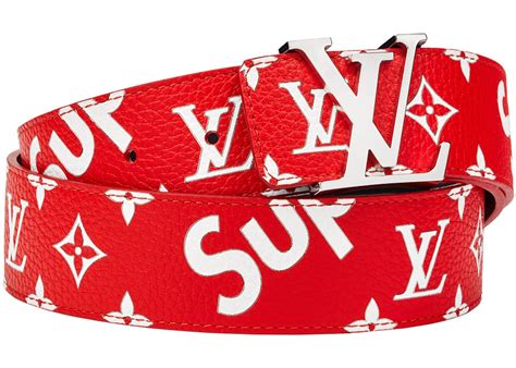 authentic supreme lv belt|supreme calfskin monogram belt.